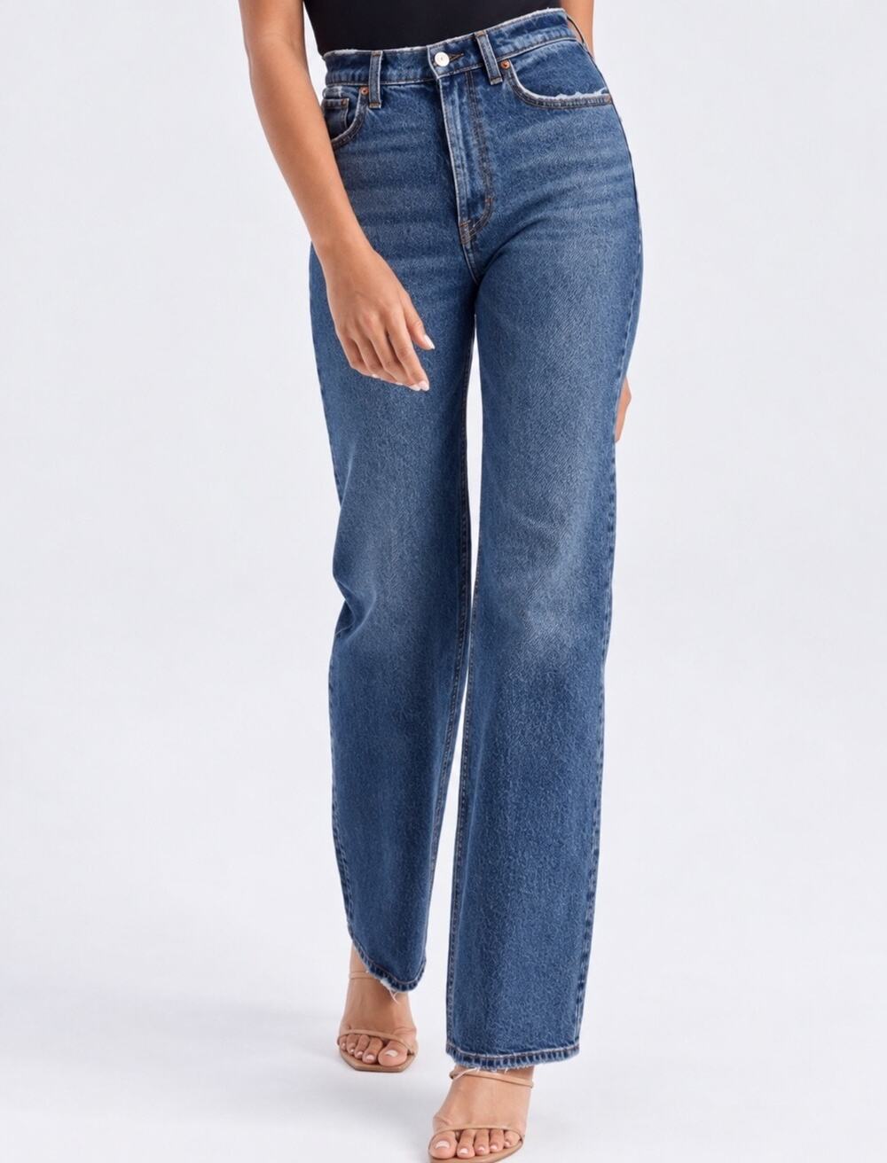 Abercrombie & Fitch The 90’s Straight Ultra High Rise Straight Leg Jeans Medium